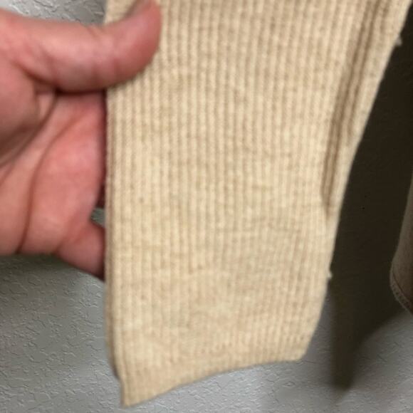 Vince cream open draped front wool cashmere cardigan size Extra Small XS - Picture 13 of 16